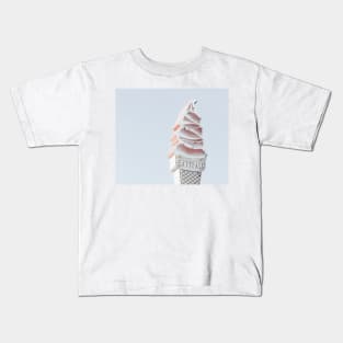 Pastel ice cream neon sign Kids T-Shirt